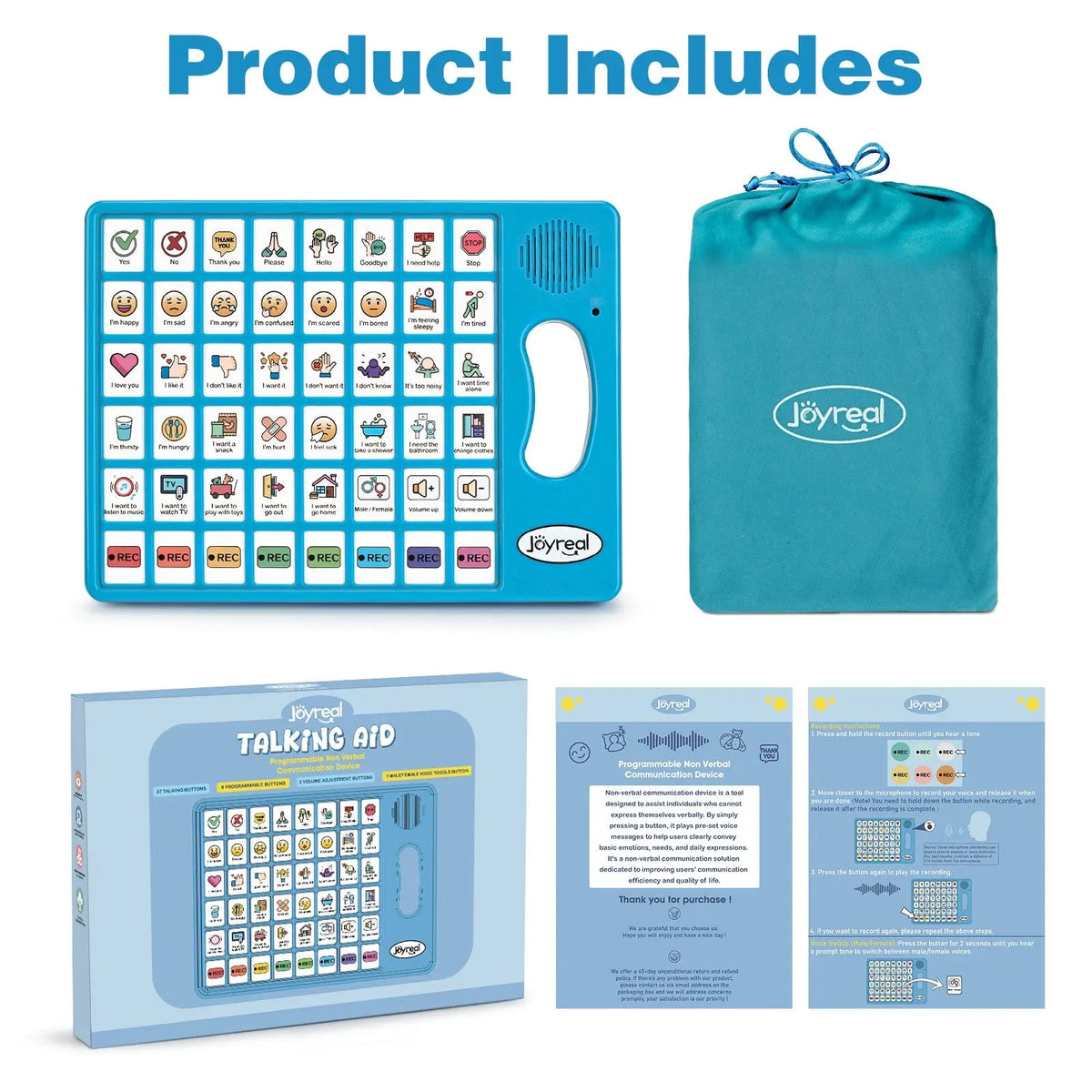 Plus AAC Communication Board for Speech Support Language Learning