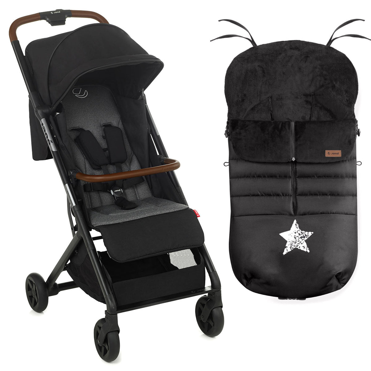 Jane Rocket Sport Luxe Pushchair with Raincover &amp; Footmuff / Seat Liner