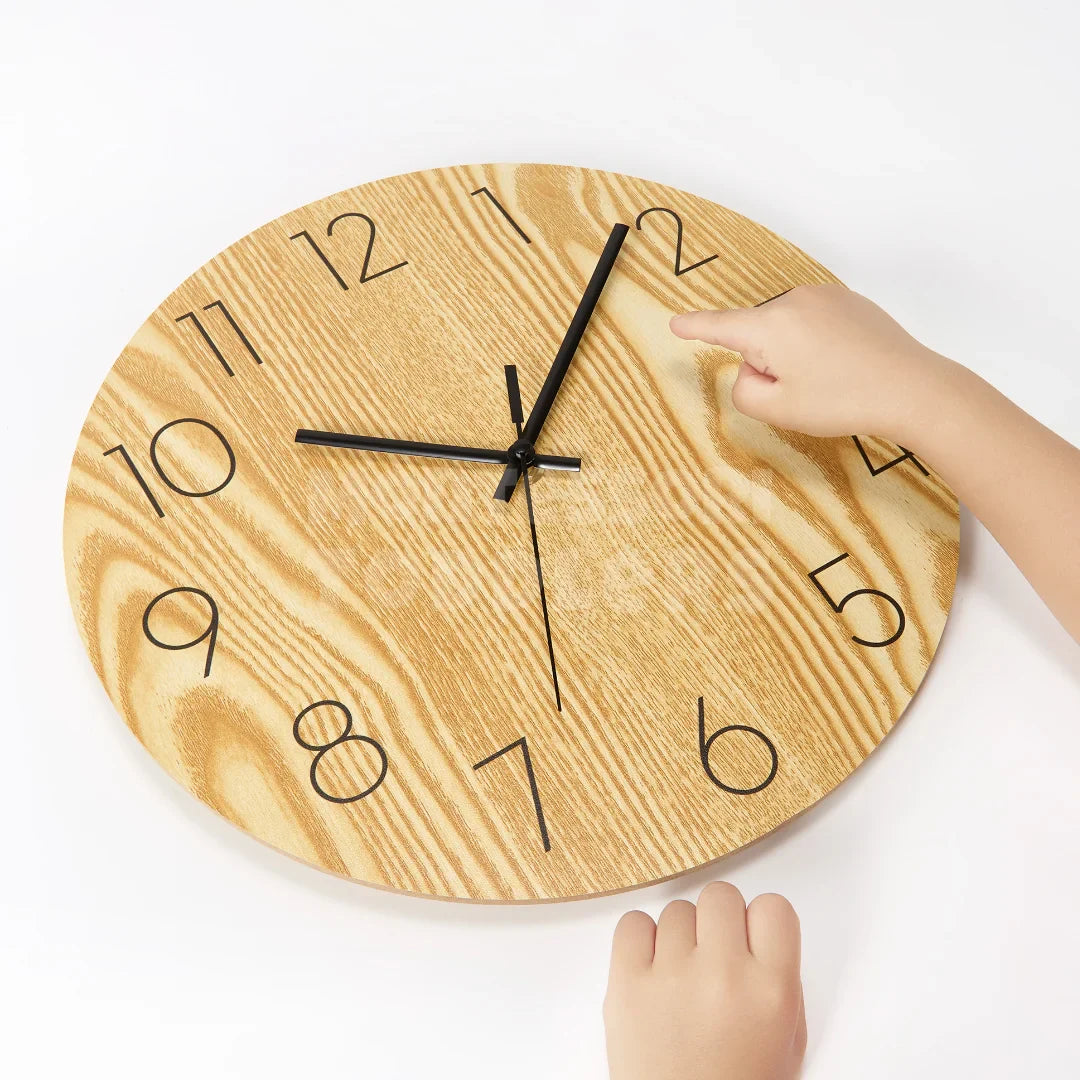 Toddlers Wooden Clock - The perfect clock for the children's room