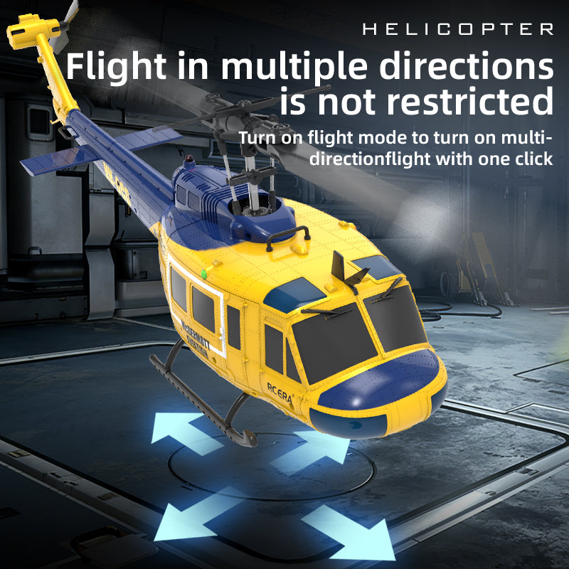 RC ERA C032 UH-1 Huey 6CH RC Helicopter with Smart Positioning &amp; 3D Stunt Flight