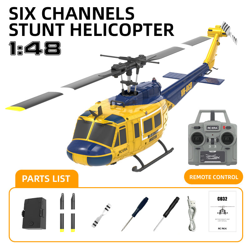 RC ERA C032 UH-1 Huey 6CH RC Helicopter with Smart Positioning &amp; 3D Stunt Flight
