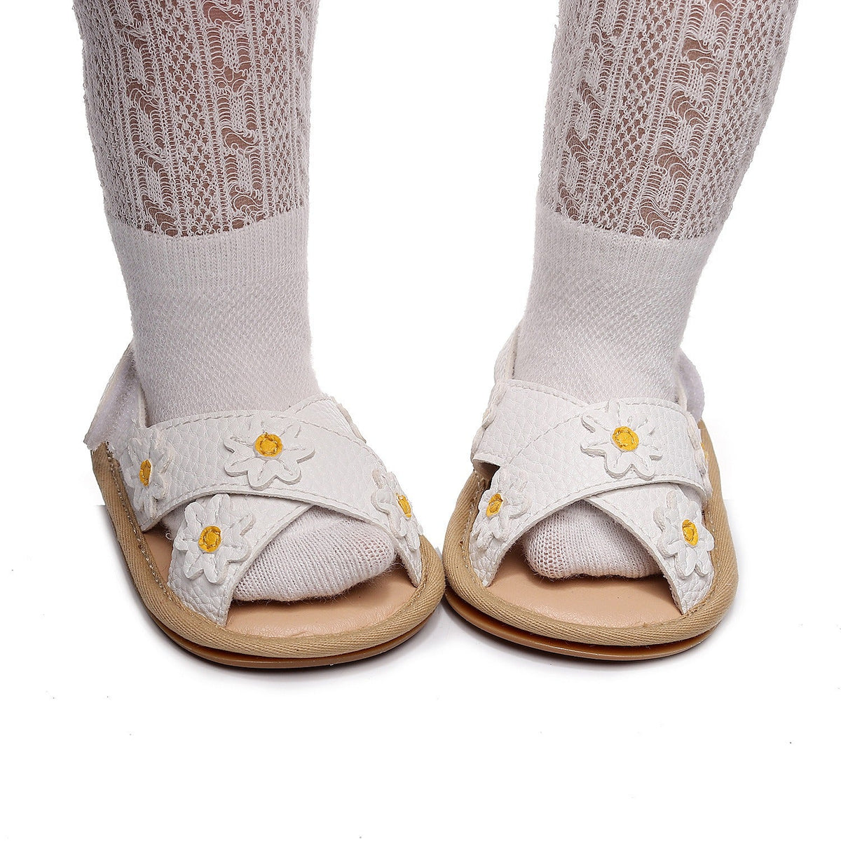 LittleMaylah™ Floral Cross-Strap Kids Sandals