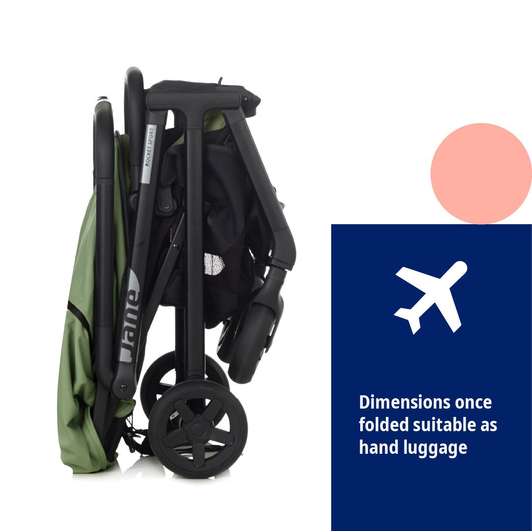 Jane Rocket Sport Luxe Pushchair with Raincover &amp; Footmuff / Seat Liner