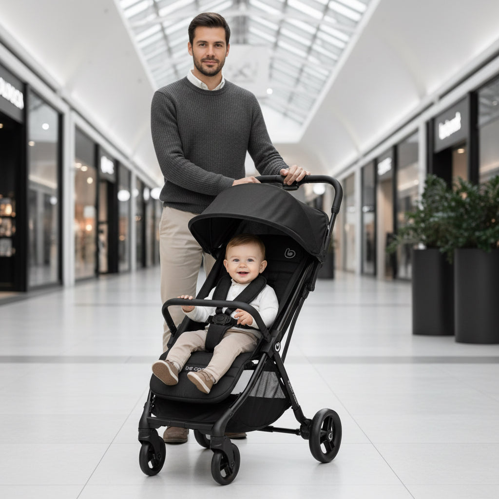 Be Cool Quick Fold Luxe Compact Fold Stroller &amp; Footmuff / Liner 0-22kg, 0-4 years