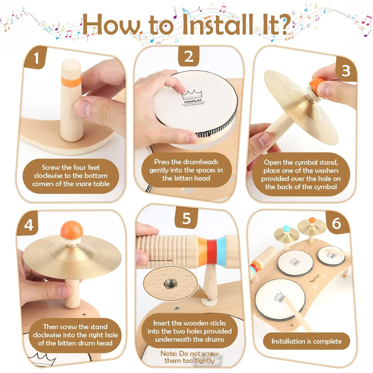 Little Beat Makers – 8-in-1 Wooden Music Table &amp; Drum Set