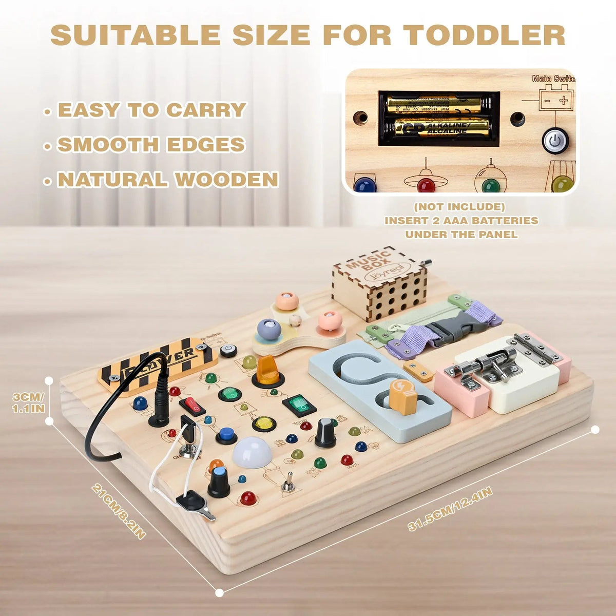 Montessori Busy Board for Early Learning Kids