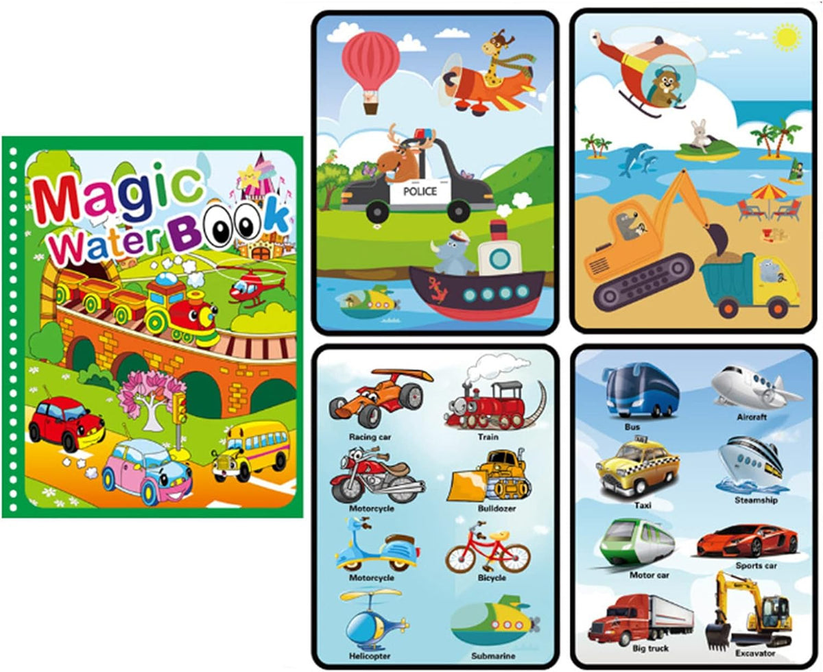 Montessori Water Drawing &amp; Coloring Book