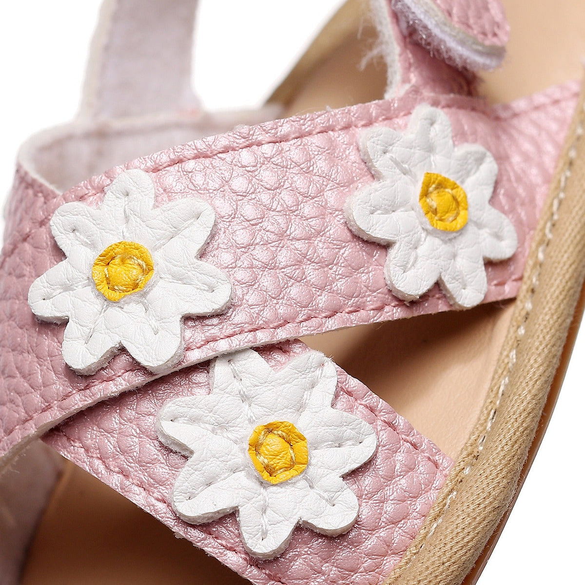 LittleMaylah™ Floral Cross-Strap Kids Sandals