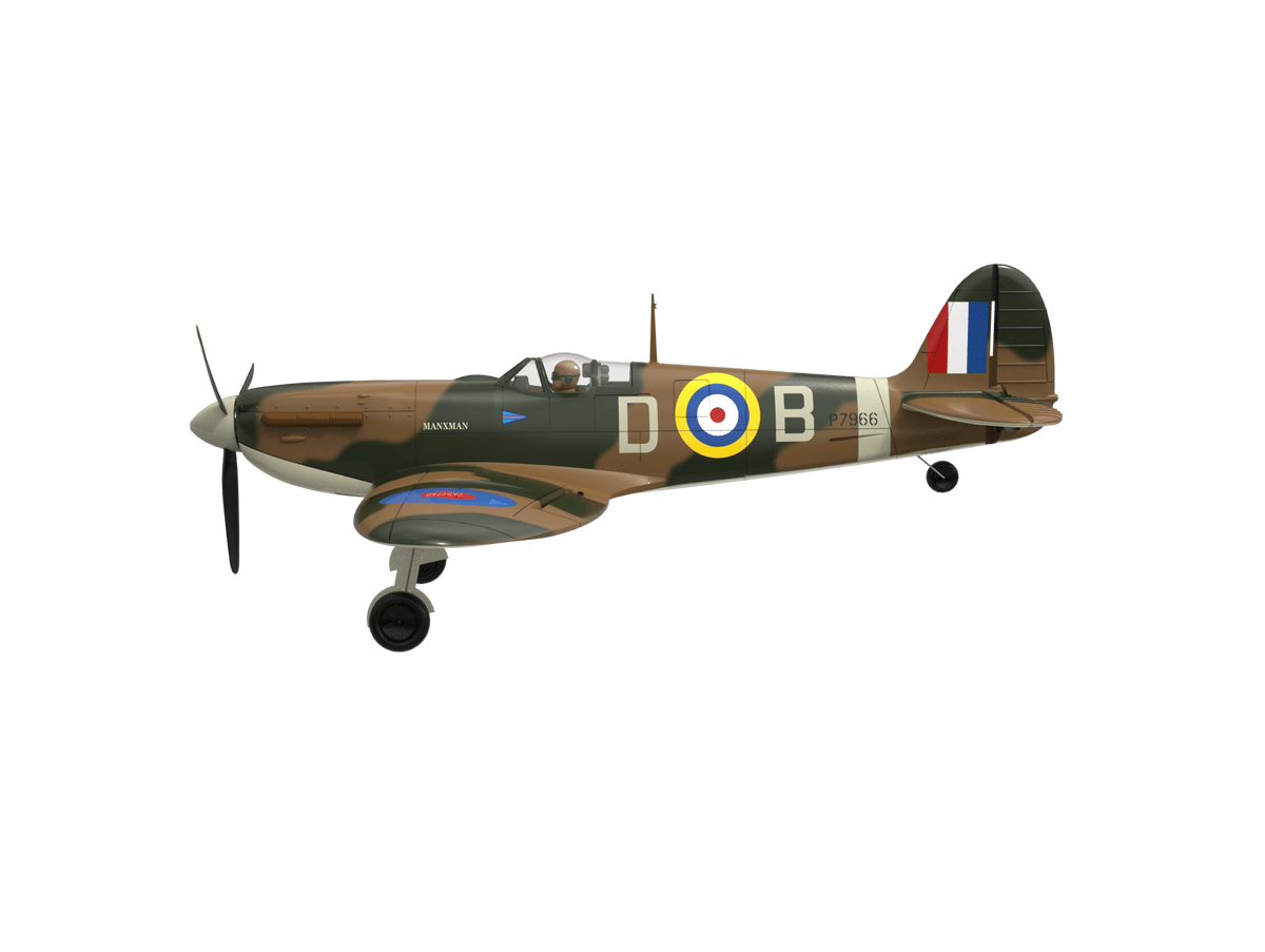 VolantexRC Spitfire 500mm Brushless 4CH Warbird RTF with XPilot Stabilizer