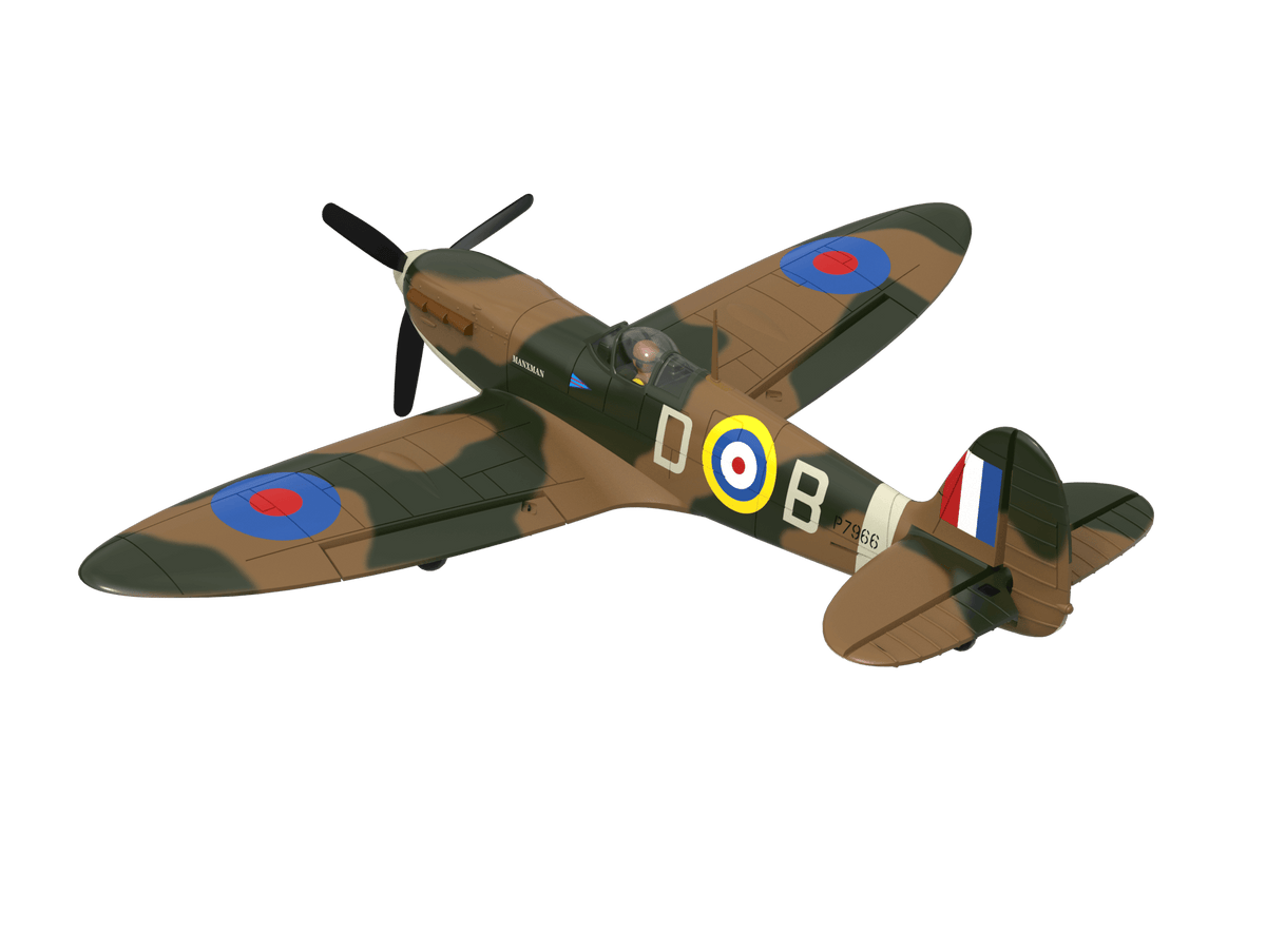 VolantexRC Spitfire 500mm Brushless 4CH Warbird RTF with XPilot Stabilizer