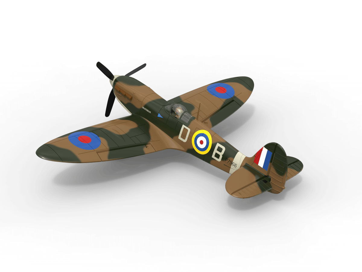 VolantexRC Spitfire 500mm Brushless 4CH Warbird RTF with XPilot Stabilizer
