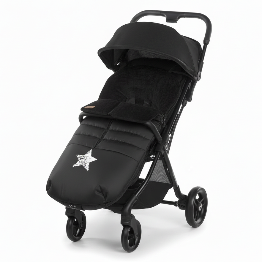 Be Cool Quick Fold Luxe Compact Fold Stroller &amp; Footmuff / Liner 0-22kg, 0-4 years