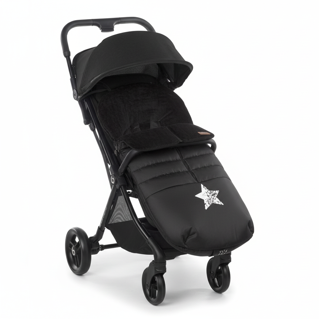 Be Cool Quick Fold Luxe Compact Fold Stroller &amp; Footmuff / Liner 0-22kg, 0-4 years