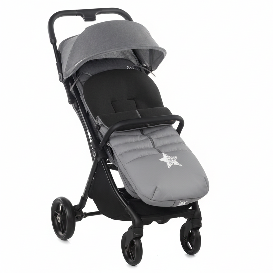 Be Cool Quick Fold Luxe Compact Fold Stroller &amp; Footmuff / Liner 0-22kg, 0-4 years