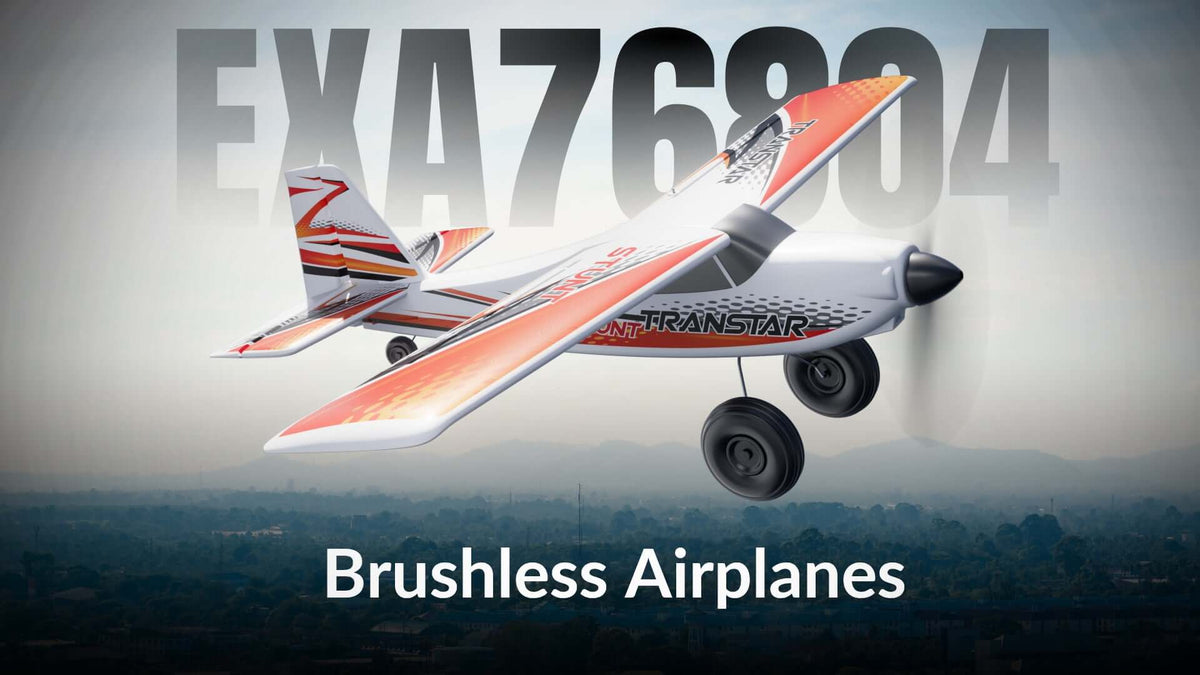 VolantexRC Trainstar 500mm Brushless RC Plane 2S/3S Power RTF – Green/Orange
