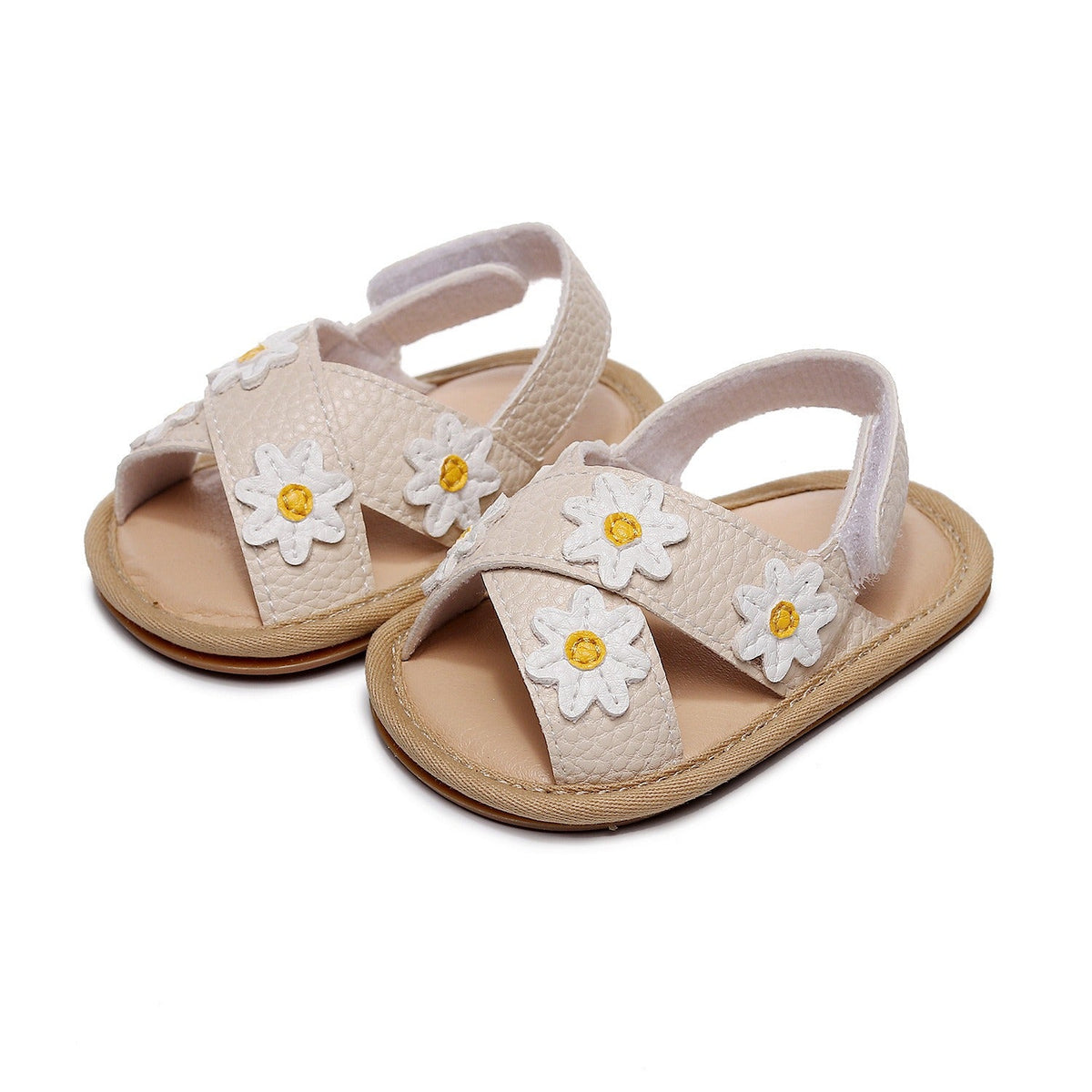 LittleMaylah™ Floral Cross-Strap Kids Sandals