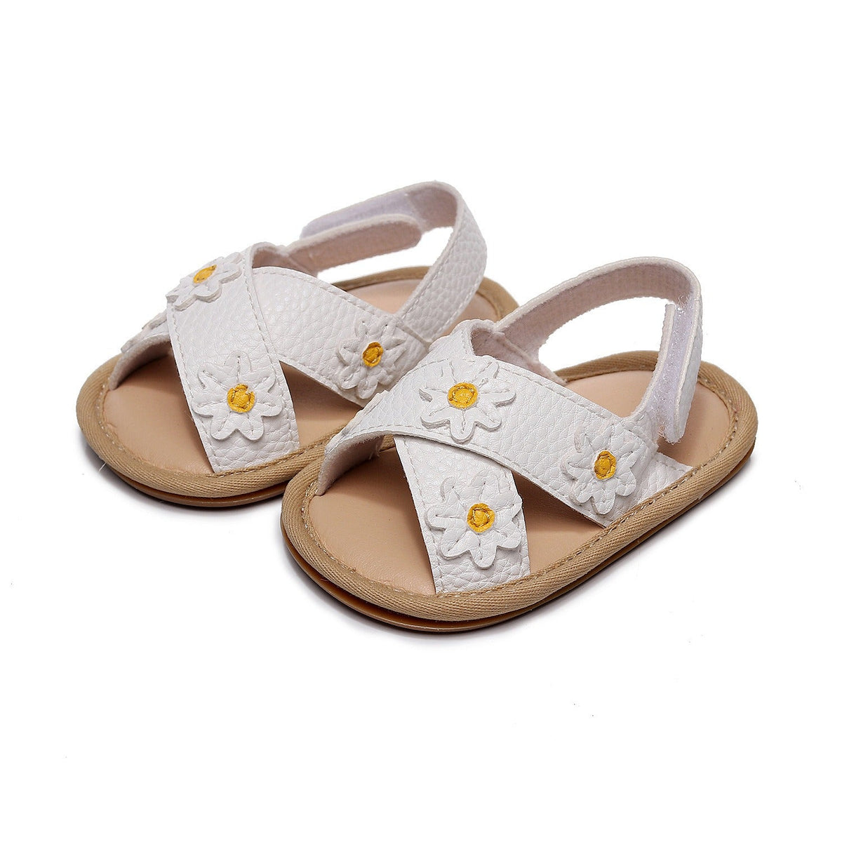 LittleMaylah™ Floral Cross-Strap Kids Sandals