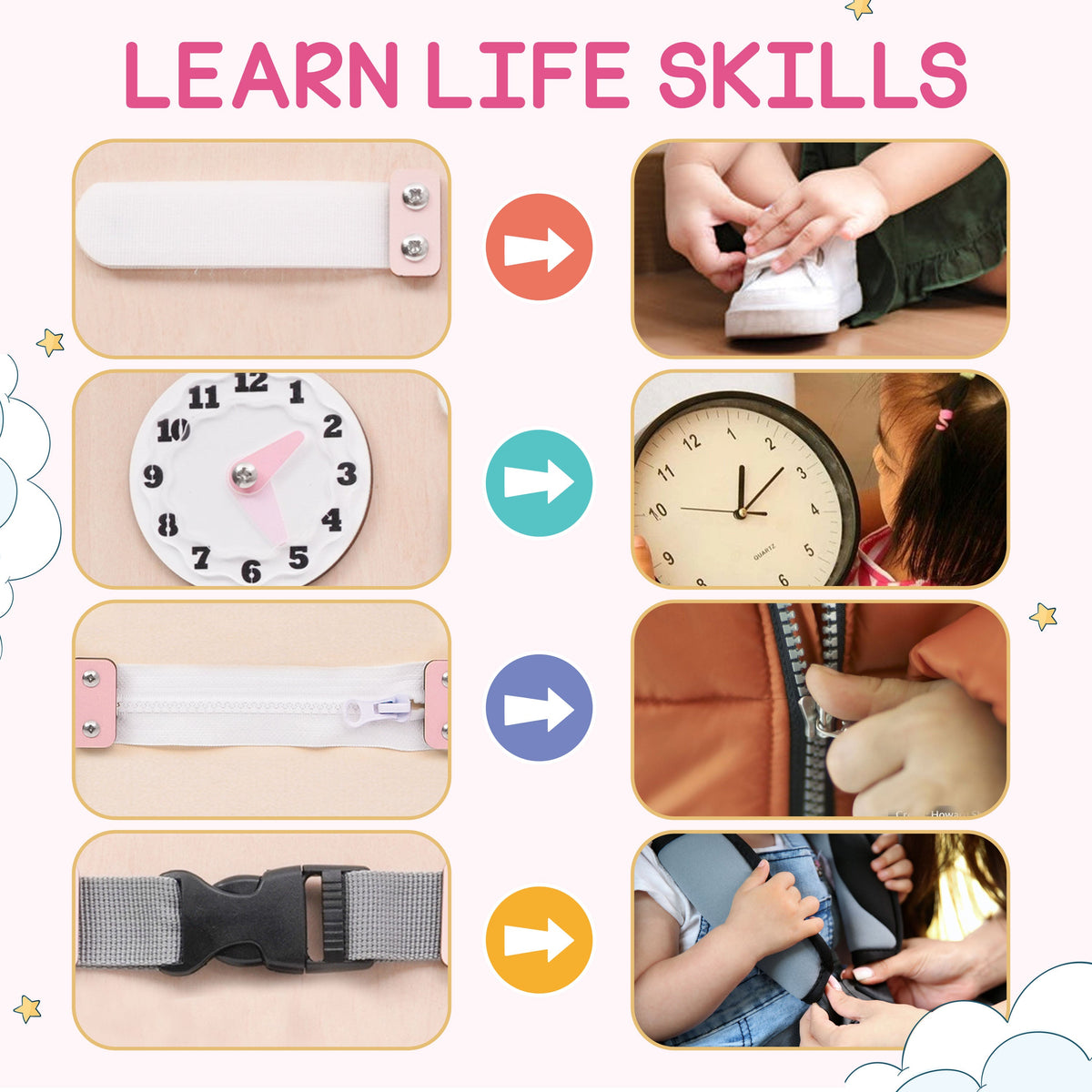 Personalized Busy Board Name Puzzle - Wooden Montessori Toys | Kindlytoys