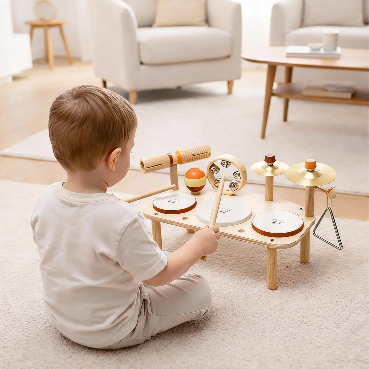 Rhythm Station – Wooden 11-in-1 Musical Table &amp; Drum Set
