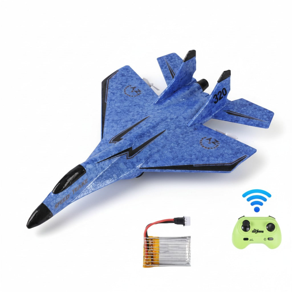 MIG 320 Foam RC Glider Drone | Hand-Thrown Electric Airplane Toy for Boys