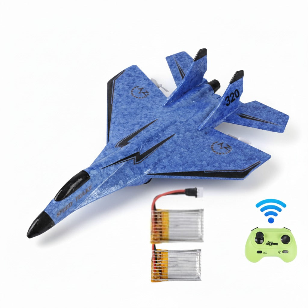 MIG 320 Foam RC Glider Drone | Hand-Thrown Electric Airplane Toy for Boys