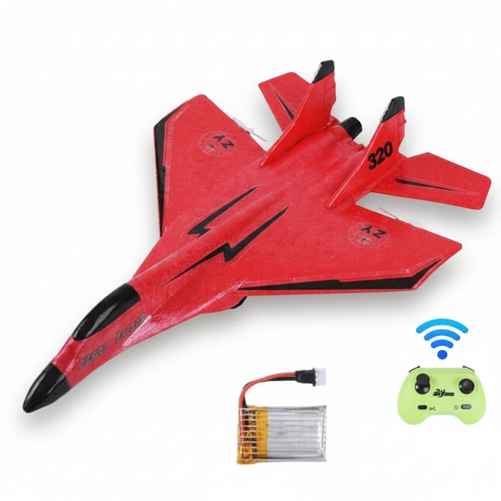 MIG 320 Foam RC Glider Drone | Hand-Thrown Electric Airplane Toy for Boys