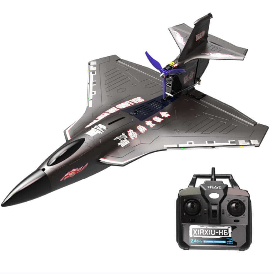 XiaXiu H650 Raptor Tri-Mode Fixed-Wing RC Plane - Land/Water/Air, 1000m Range