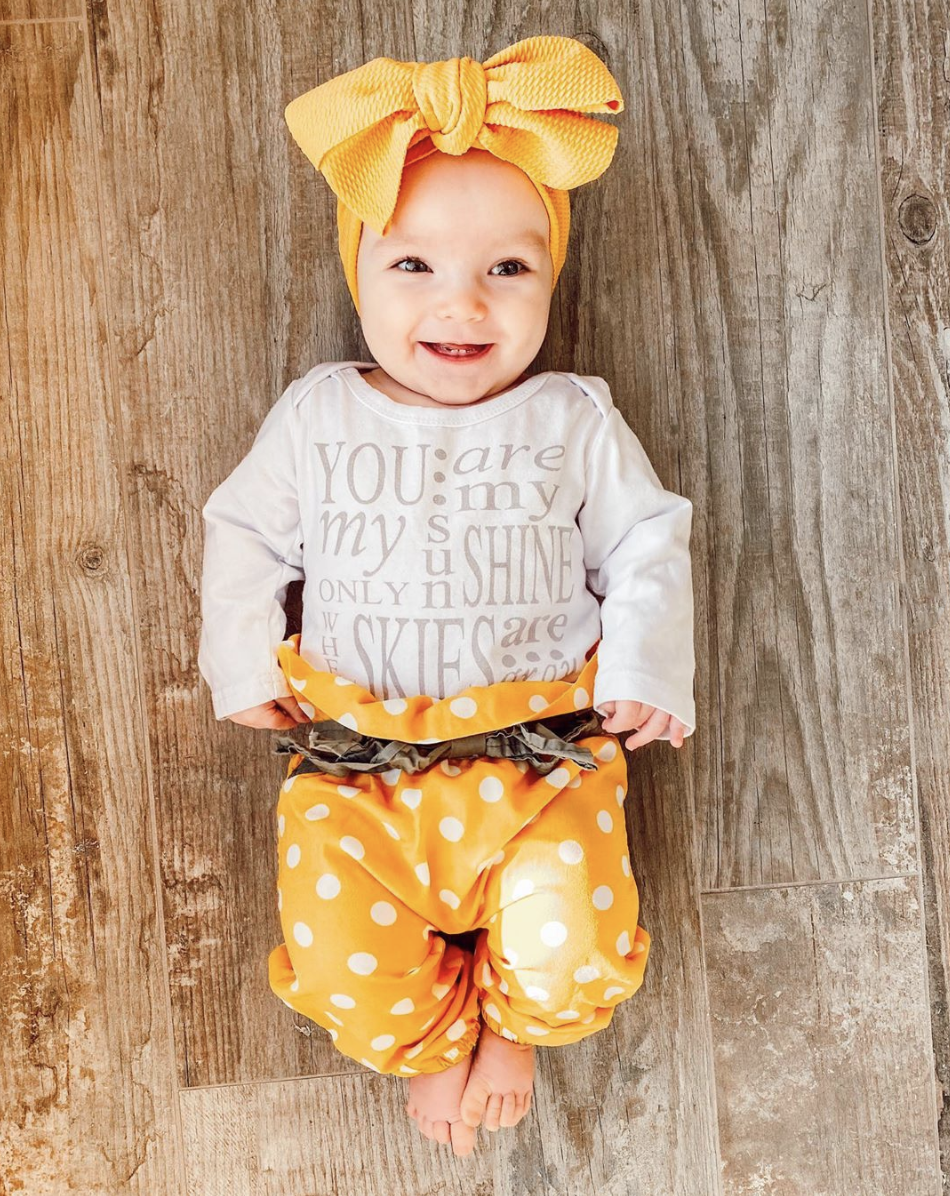 YOU ARE MY SUNSHINE Outfit with Headband