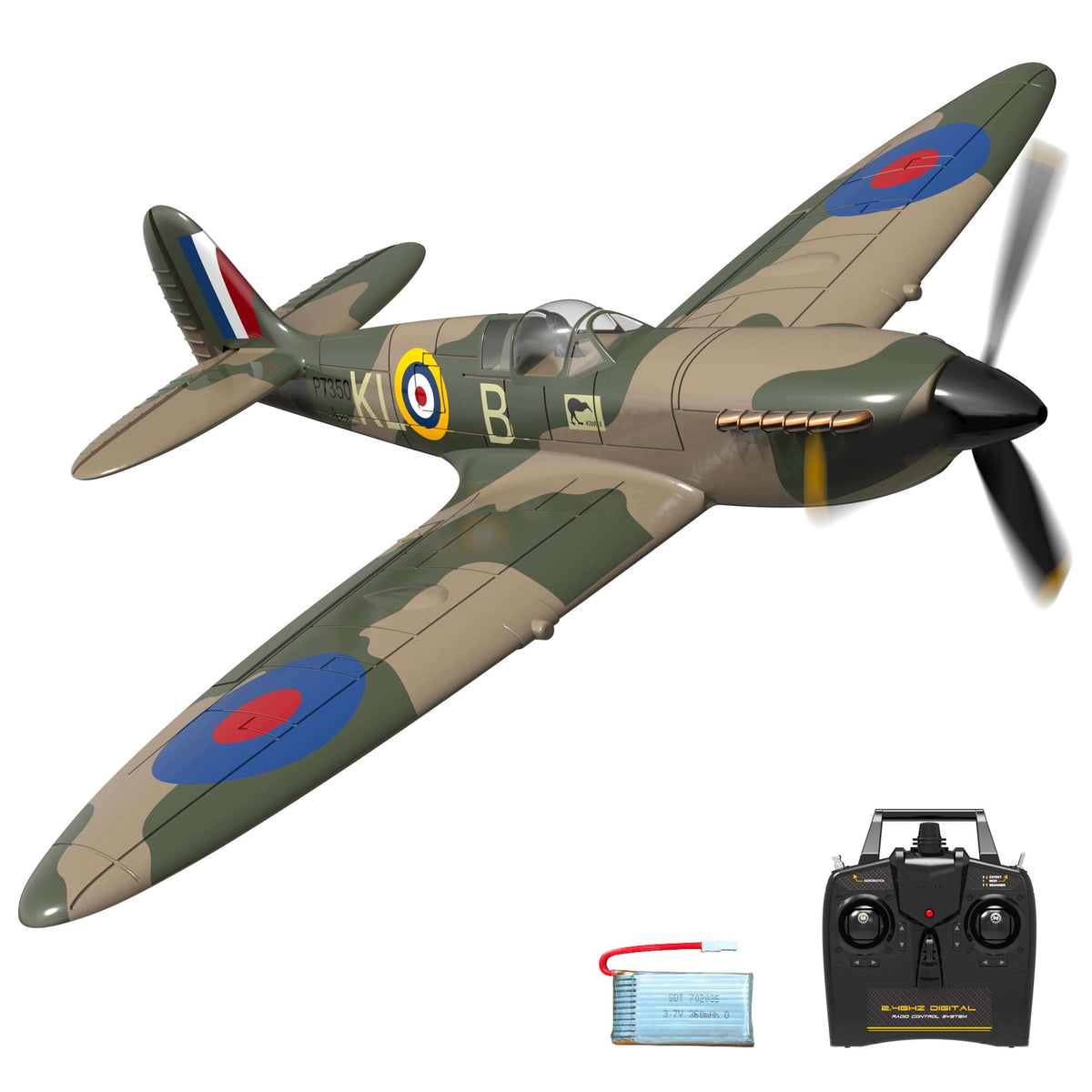 Spitfire RC Airplane: 2.4G 4CH EPP Mini Warbird Plane RTF