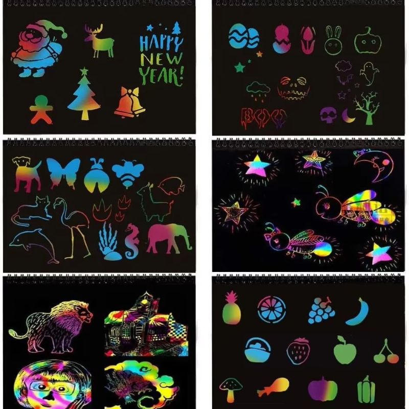 Magical Rainbow Scratch Paper