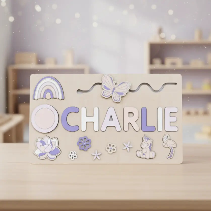 Toddlers Personalized Wooden Puzzle