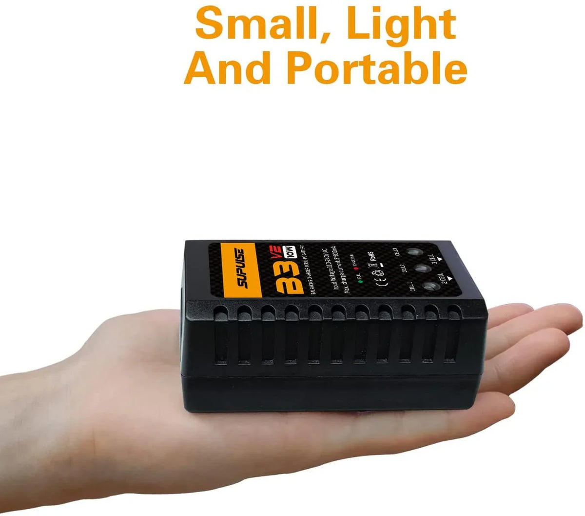 SUPULSE B3 V2 LiPo Battery Balance Charger 2S 3S 7.4V 11.1V for RC Models