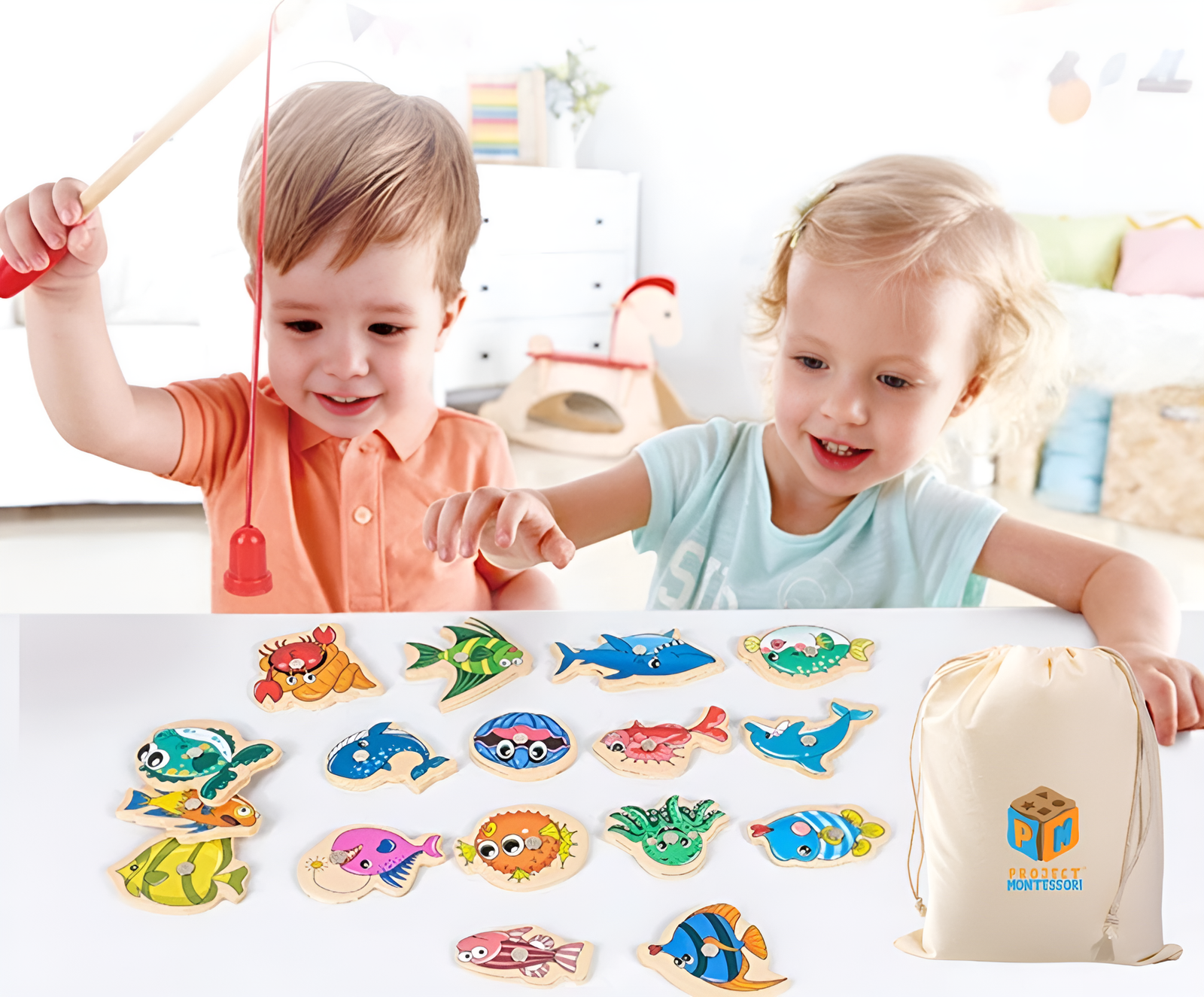 Montessori Fishing Game