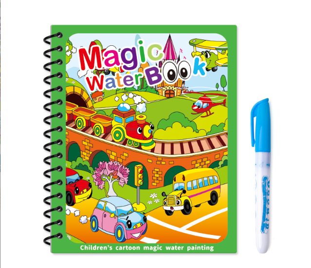 Montessori Water Drawing &amp; Coloring Book