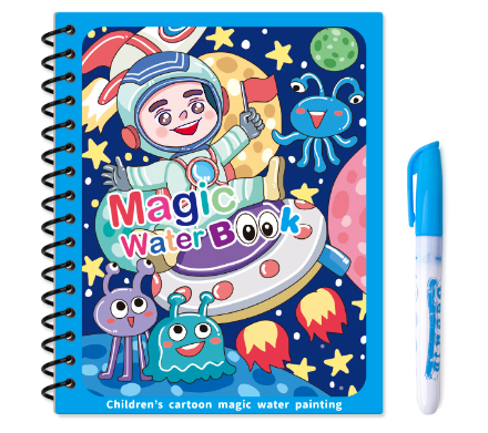 Montessori Water Drawing &amp; Coloring Book