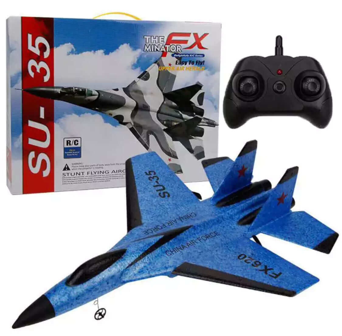 FX SU-35 RC Airplane 2.4G EPP Foam Fighter Glider – RC Plane for Kids