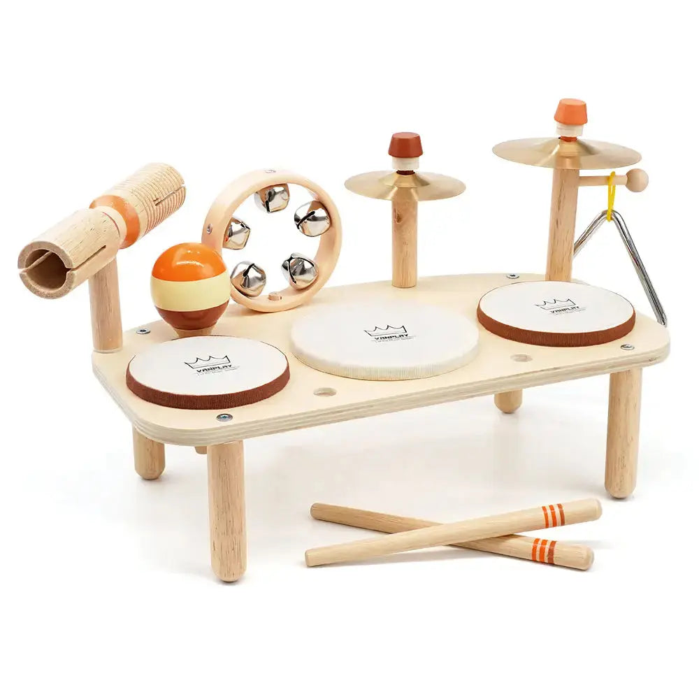 Rhythm Station – Wooden 11-in-1 Musical Table &amp; Drum Set
