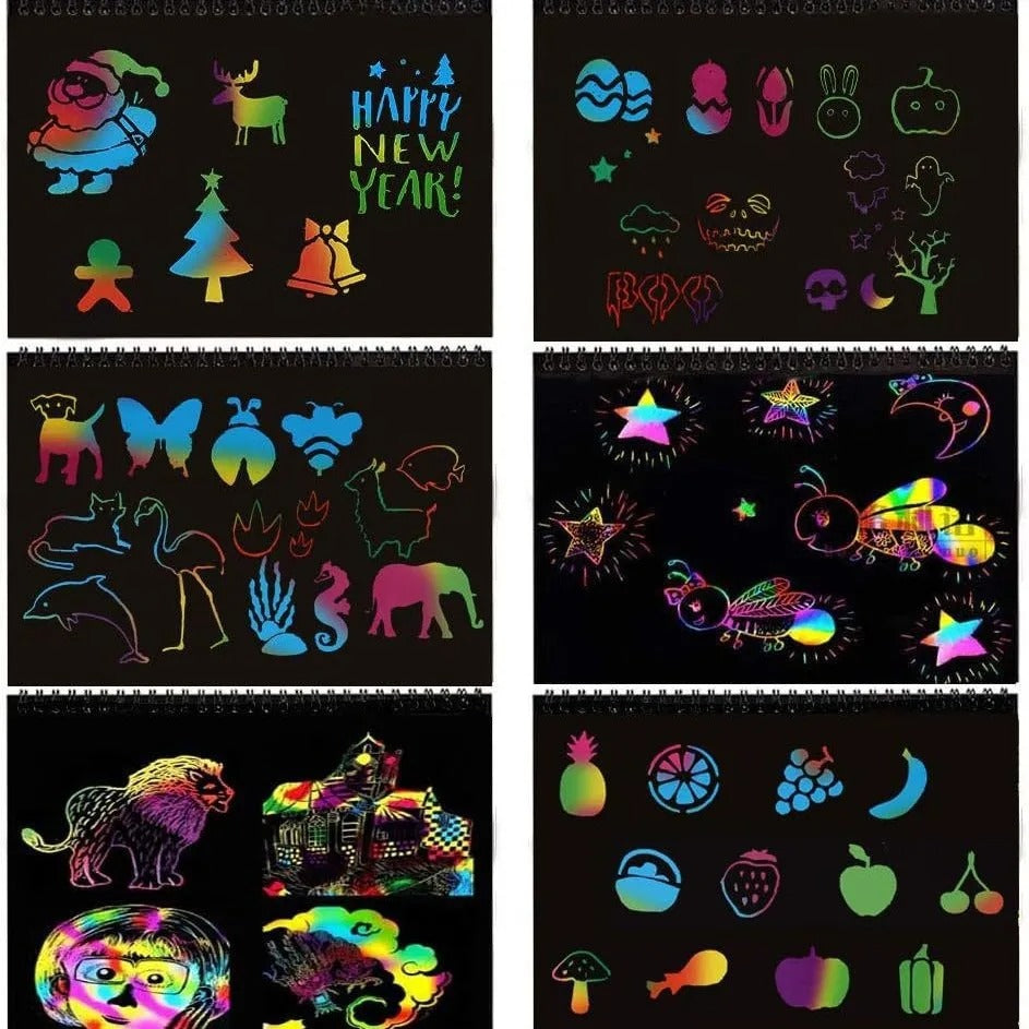Magical Rainbow Scratch Paper