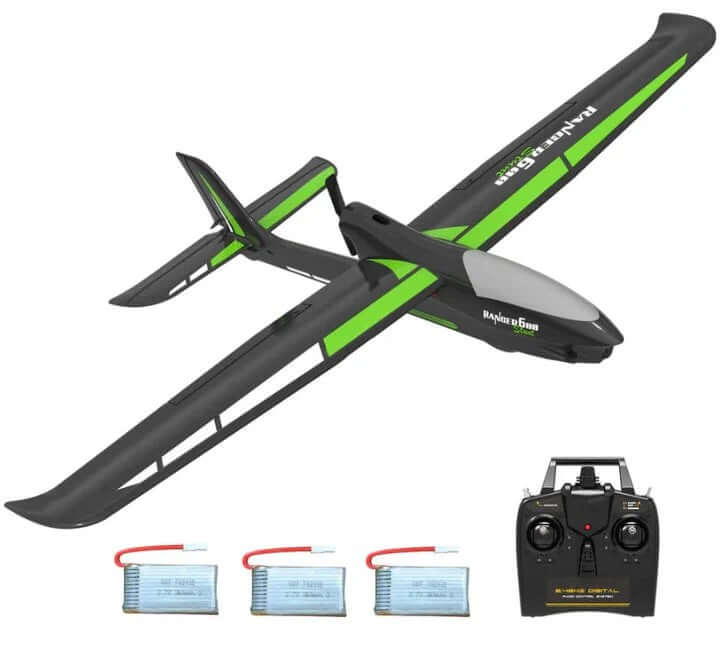Ranger 600 RC Airplane - 4-Channel, 40 Min Flight, Dual Batteries, Beginner Friendly