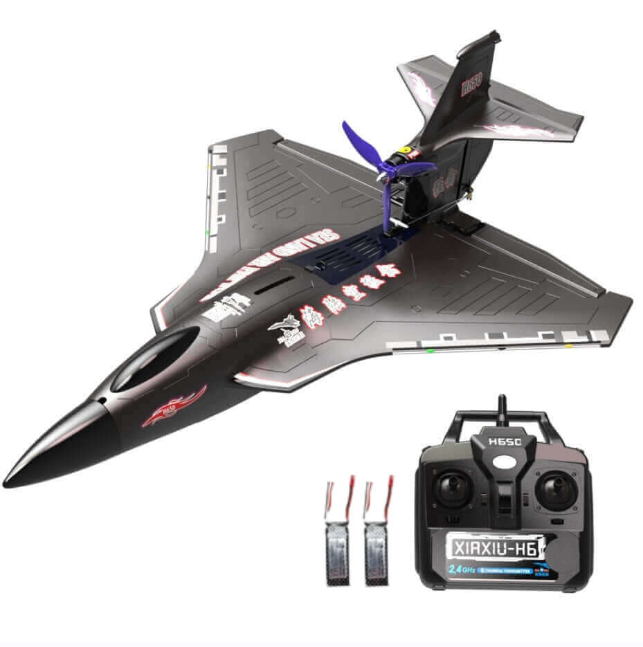 XiaXiu H650 Raptor Tri-Mode Fixed-Wing RC Plane - Land/Water/Air, 1000m Range