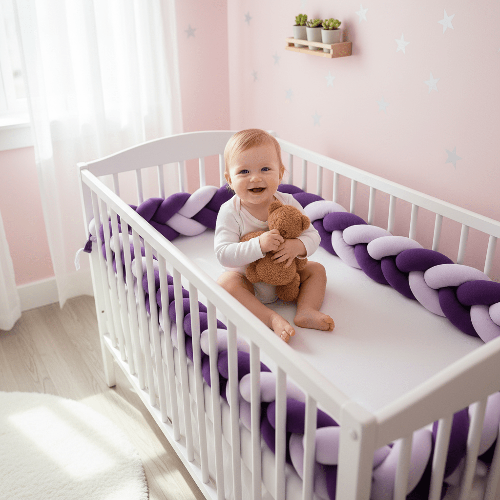 Soft Braid Crib Guard - CozyKnot™