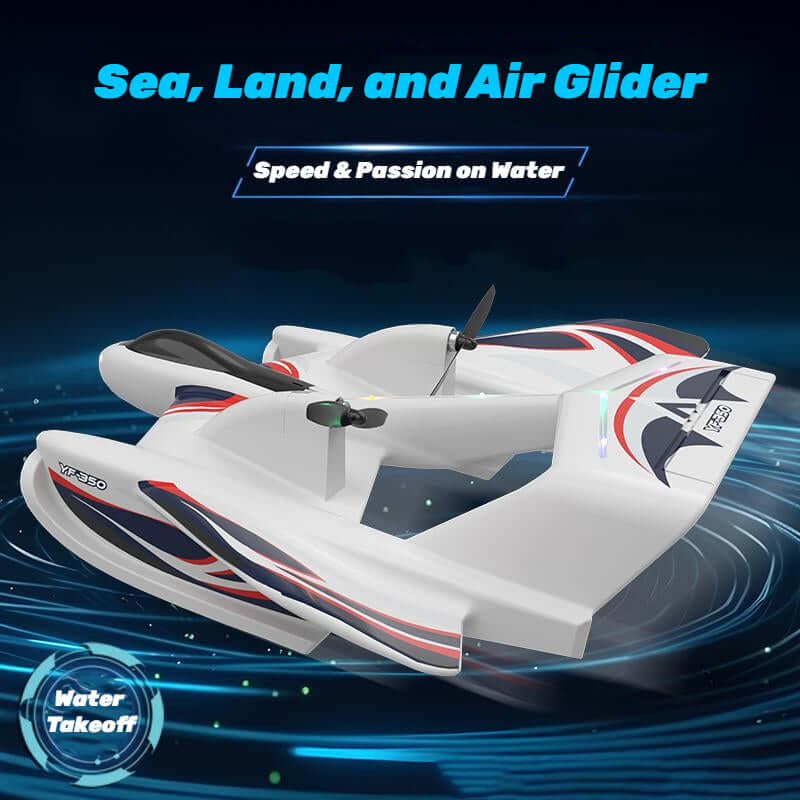 Kidstoylover Sea, Land, Air Glider with Gyro &amp; LED