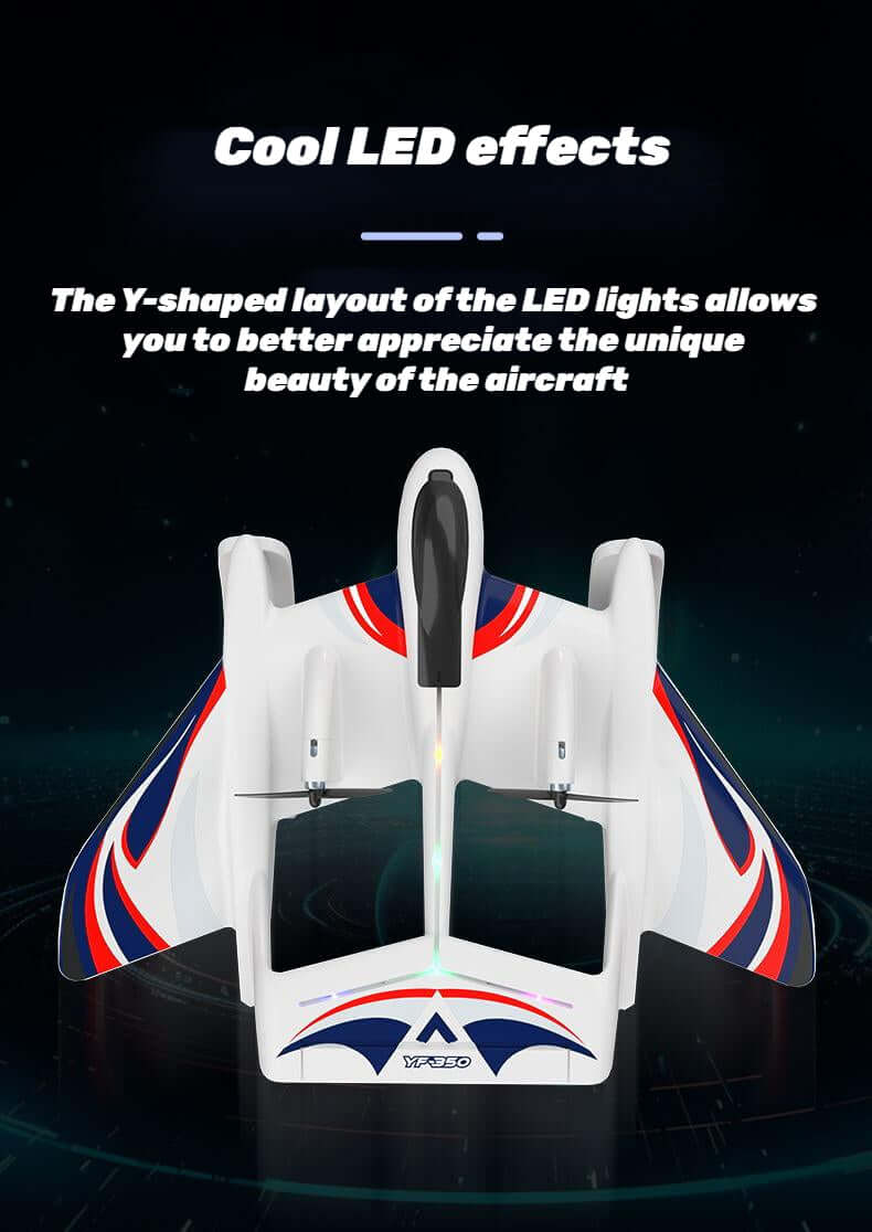 Kidstoylover Sea, Land, Air Glider with Gyro &amp; LED